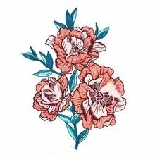 Новая мода DIY Аппликация вода растворимая вышивка костюм украшение трехмерные цветные Переводные изображения аппликация аксессуары