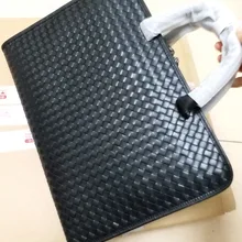 HJKL, роскошная брендовая сумка из натуральной кожи, Воловья кожа, деловой портфель, высокое качество, коммерческий компьютер, сумка-мессенджер, тканые сумки