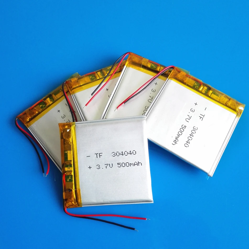 5 pcs 3.7V 500mAh 304040 lipo polymer lithium Rechargeable