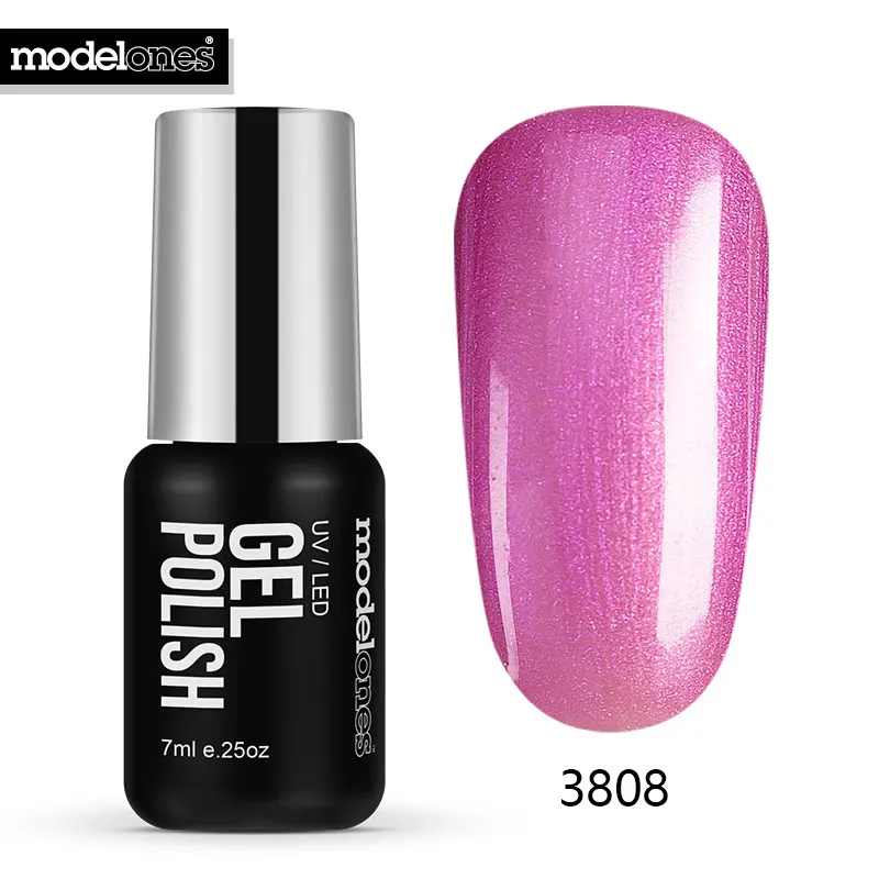 Modelones, 12 цветов, розовый цвет, серия, жемчужный УФ Гель-лак для ногтей, светодиодная лампа, УФ-гель для дизайна ногтей, лак для ногтей, впитываемый в виде ракушки, стильный гель для ногтей - Цвет: 8508