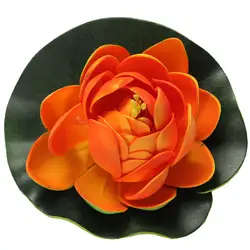 Пена lotus водный завод аквариума садовый декор, орнамент, оранжевые почки