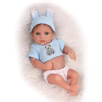 

25cm Soft Silicone Reborn Baby Dolls Toy Lifelike Newborn Boy Babies Bebe Doll Bathe Shower Play House Early Education Toy