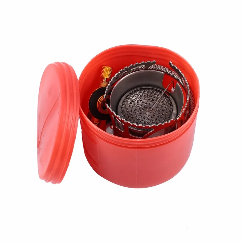 Outdoor Portable Gas burnerr Stove Foldable Ignition Camping Mini Stove With Case Essentials Tools Equipments