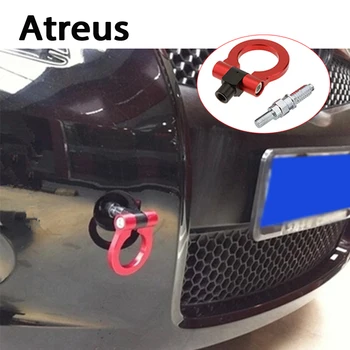 

Atreus Car Auto Trailer Ring Hook Universal Vehicle Towing Hanger for BMW e46 e39 e36 Audi a4 b6 a3 a6 c5 Renault duster Lada