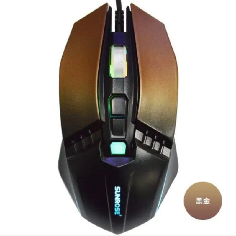 Glow game mouse eat chicken game mouse general notebook and desktop computer 3