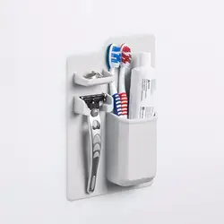 Практичный дизайн мягкий силиконовый стенная присоска держатель для зубной щетки домашняя ванная комната Детская присоска зубная щетка