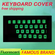 Golooloo для ноутбука английская буква светящиеся флуоресцентные наклейки на клавиатуру наклейка крышка ночник