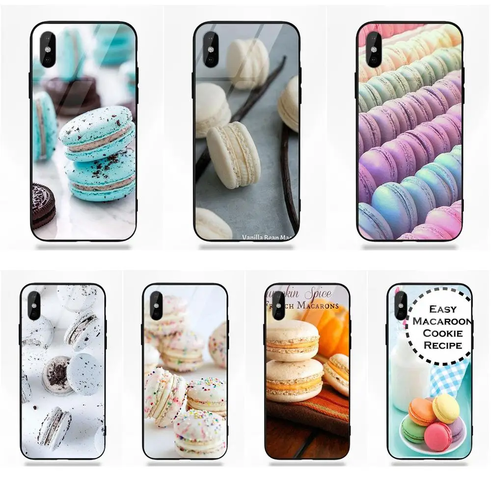 Vvcqod New Case Silicone TPU Frame Tempered Glass Phone Macaroons For Apple iPhone X XS Max XR 5 5C 5S SE 6 6S 7 8 Plus | Мобильные