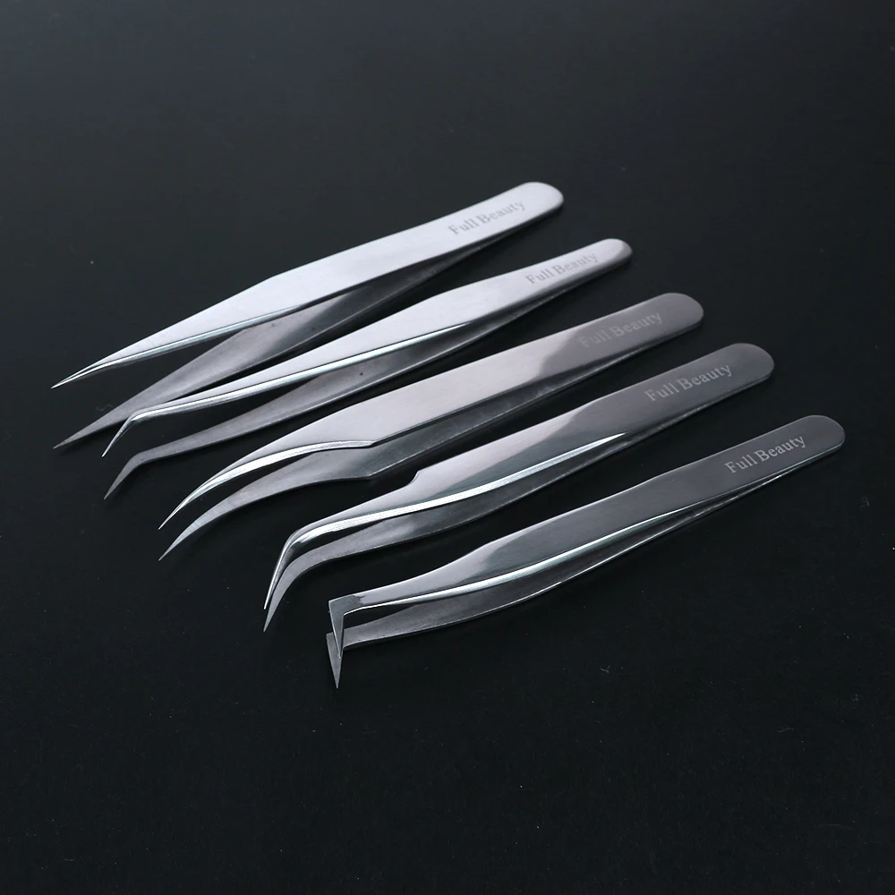 

1pcs Precise Flower Tweezers Stainless Forceps for Eyebrows Eyelash Extension Clips Trimmer Curler Makeup Tool Nail Art LYU01-05
