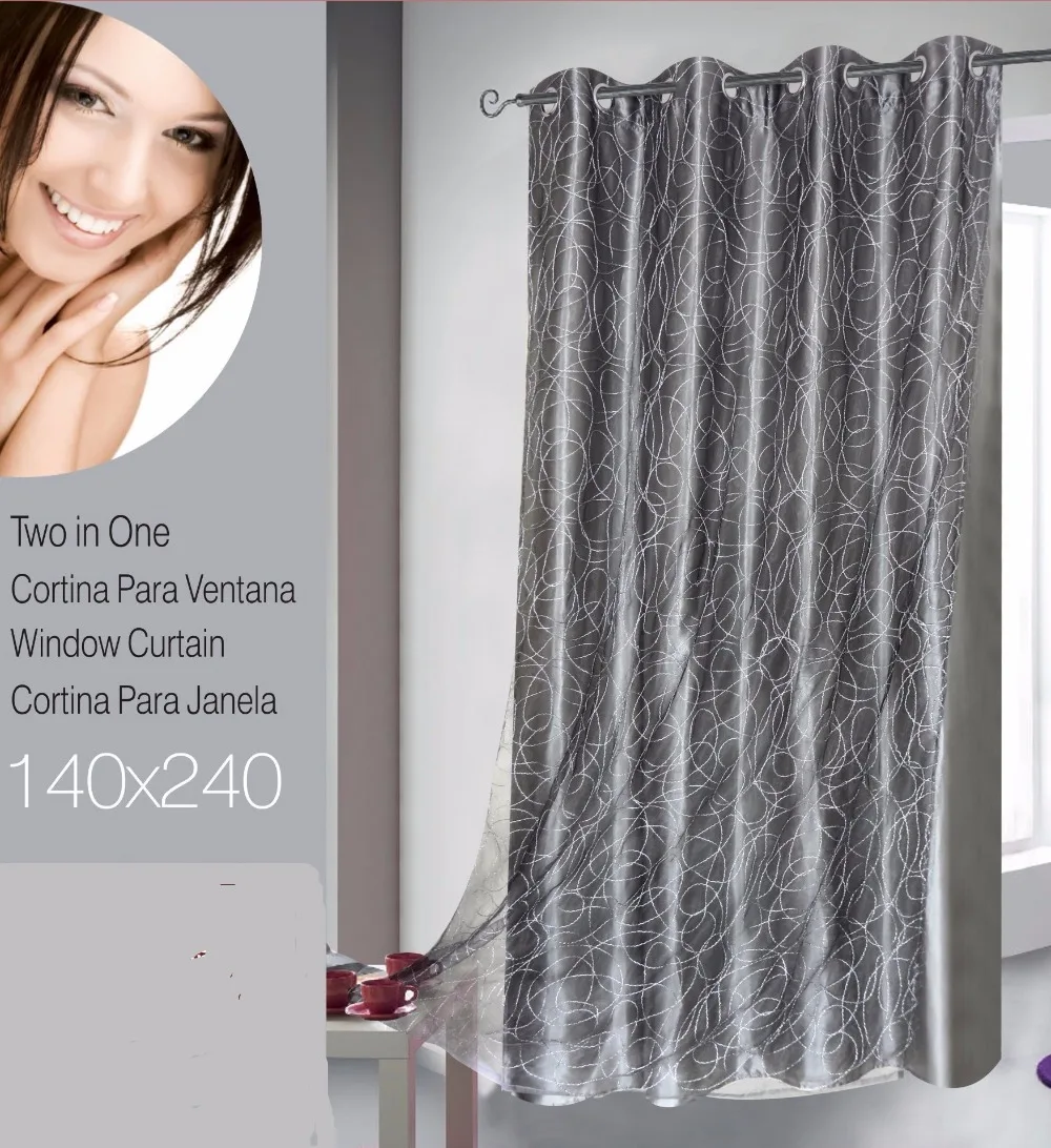organza bird net embroidery grey