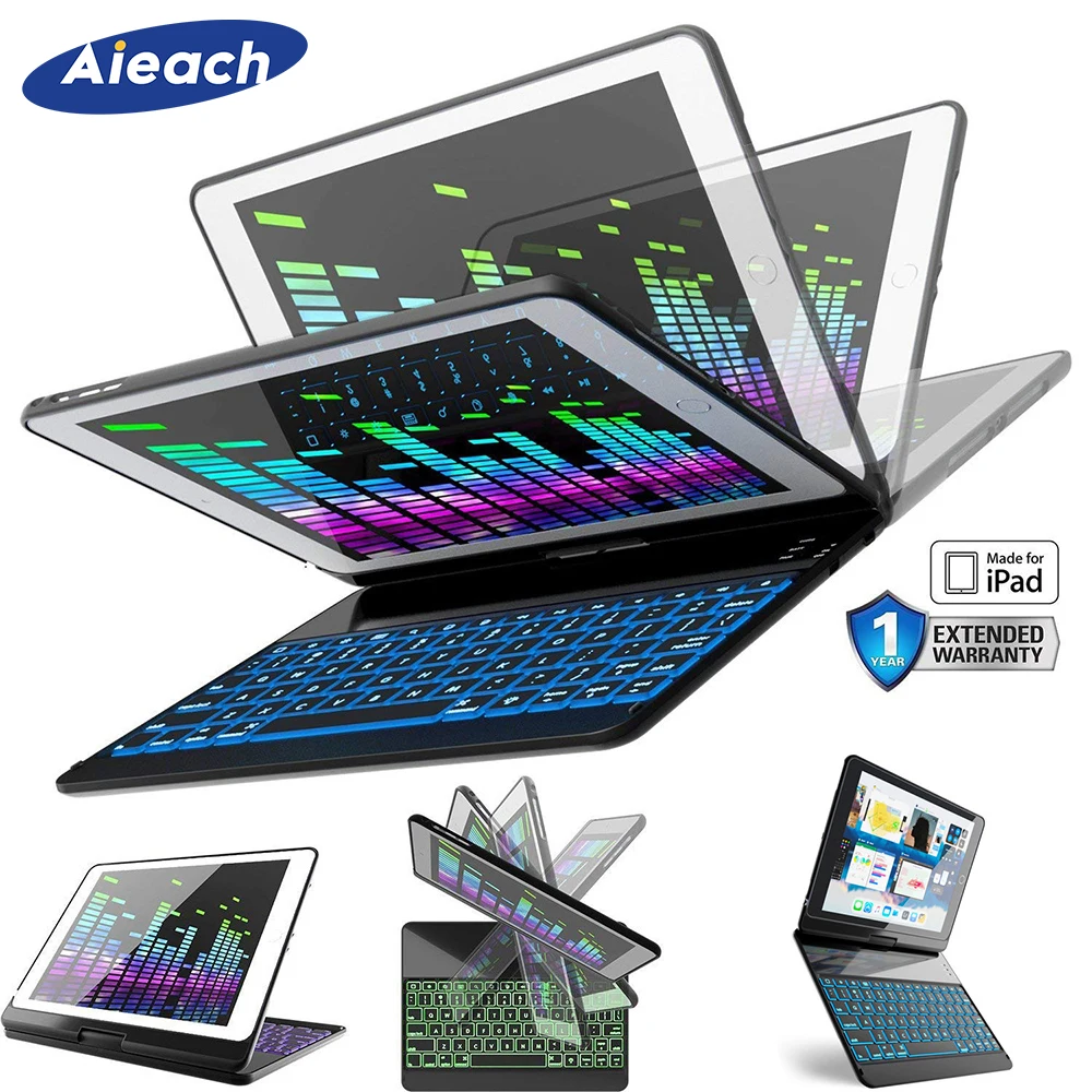 

Smart 7 Colors Backli Case For Apple iPad Pro 9.7 inch With Wireless Bluetooth Keyboard Cover For iPad Pro 9.7 A1673 A1674 A1675