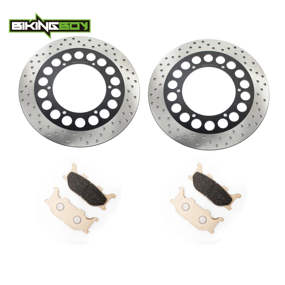 

BIKINGBOY XVS 1100 V-Star Custom 00-08 A AS Classic / AT Silverado XVS 1300 A V-Star Tourer Front Brake Discs Rotors Disks Pads