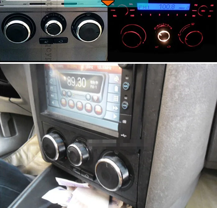 

3PCS FIT FOR SKODA SUPERB OCTAVIA MK1 SWITCH KNOB KNOBS HEATER CLIMATE CONTROL BUTTONS DIALS FRAME RING A/C AIR CON ACCESSORIES