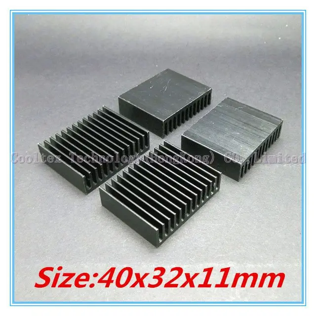 Modest (10pcs/lot) 40x32x11mm Aluminum heatsink radiator for chip LED computer 's component heat dissipation Modest (10pcs/lot) 40x32x11mm Aluminum heatsink radiator for chip LED computer 's component heat dissipation
