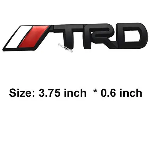 2 шт. TRD эмблемы 3D пластиковые наклейки с логотипом значок для Fj Cruiser Supercharger Tacoma Tundra