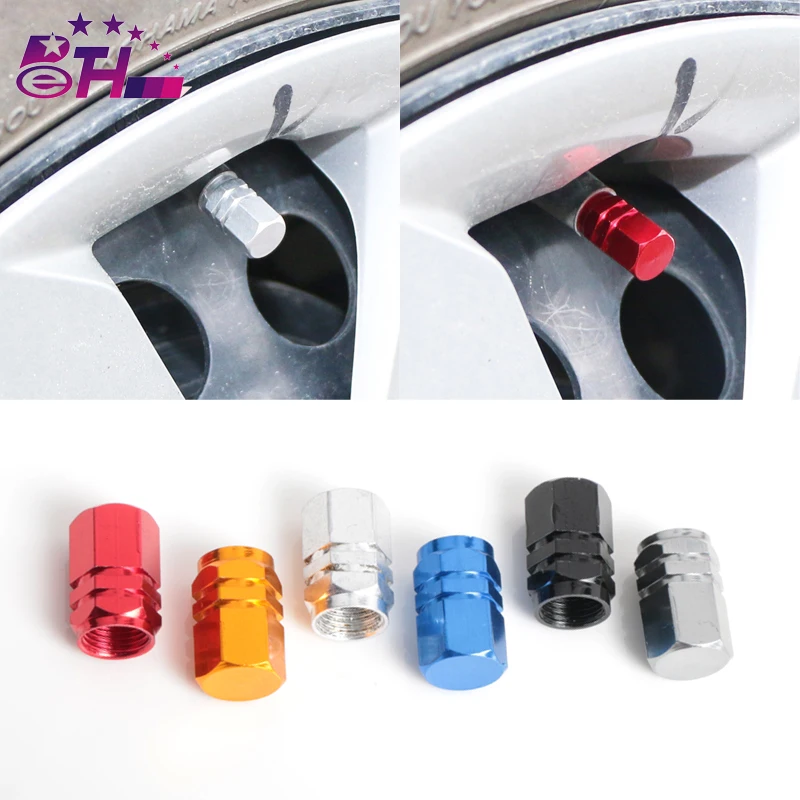 

2018 New 4pcs Theftproof Aluminum Car Wheel Tires Valves Tyre Stem Air Caps Airtight Cover hot selling high quality car-styling