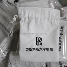 100 шт./лот украшения из хлопка мешок из хлопка подарочный футляр хлопковый мешочек сумка со шнурками украшение с индивидуальным логотипом сумка брелок мешок