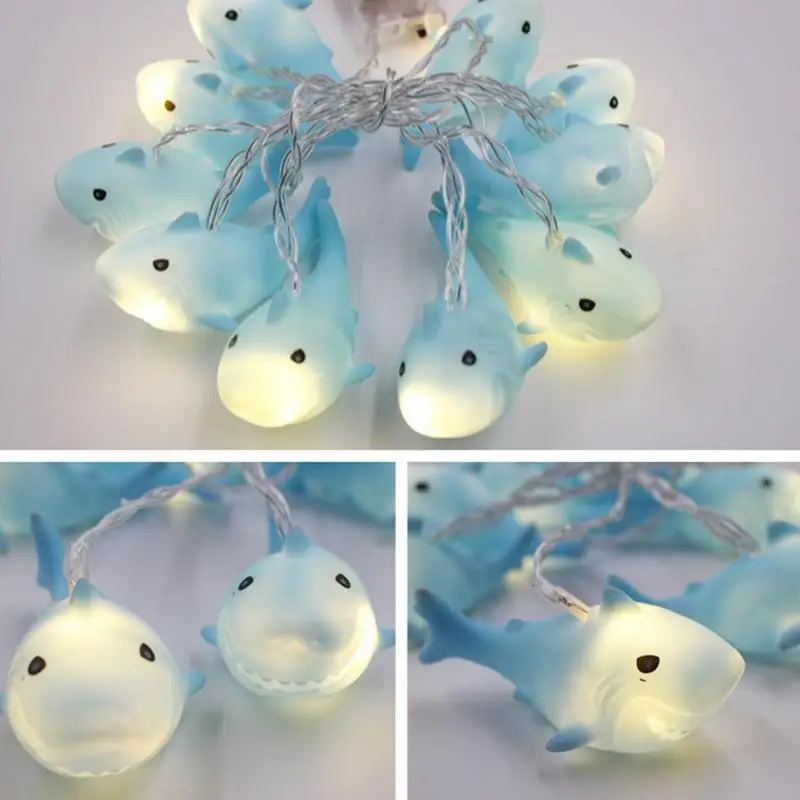 1.8m 10 LEDs LED String Lights hippo deer star type animal night lamp string for festival decor