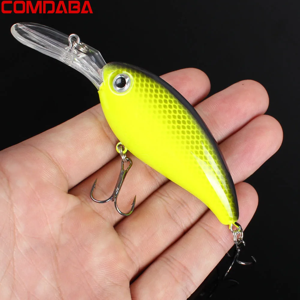 1 шт. 14 г 10 см Crankbait рыбалка воблеры Жесткий приманки бас счетчик Блесен 13 Цветов
