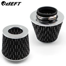 DEFT Car Universal Air Filter 3/4 inch for Cold Air Intake High Flow 65mm 70mm 76mm 100mm Performance Breather Filters universal car air filter 76mm 3in cone shaped high flow cold air intake mesh filter black mushroom head motorbike cleaner new