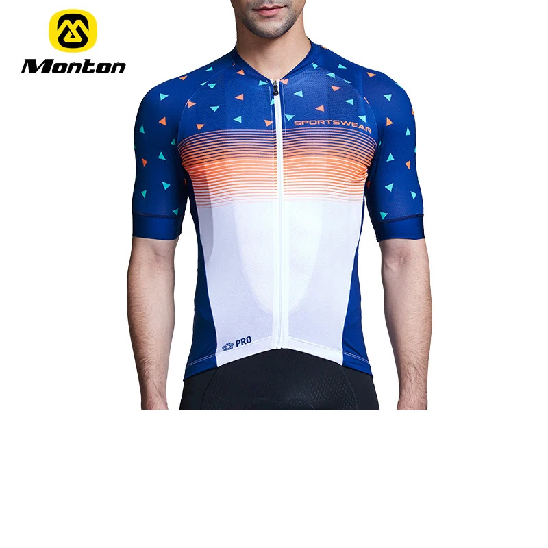 New Monton Men Short Sleeve Cycling Jersey Bike MTB Bicycle Clothes For