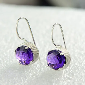 

Sterling Silver 925 Natural Gemstone Multi Drop Earrings For Women Best Gifts Personalized Jewelry Boucles D'Oreilles Argent 925
