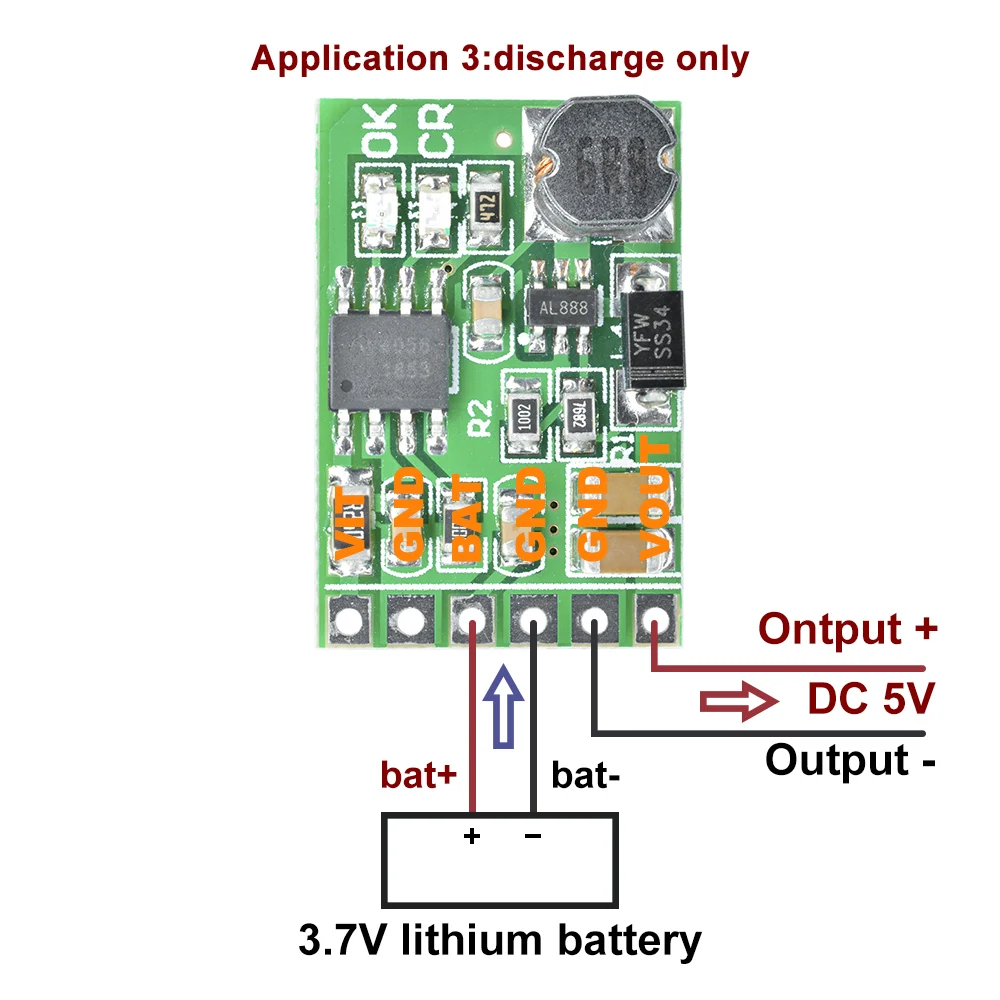 5V Out UPS Мобильная мощность DIY плата зарядное устройство и повышающий DC преобразователь модуль для 3,7 V 18650 литиевая батарея макетная плата