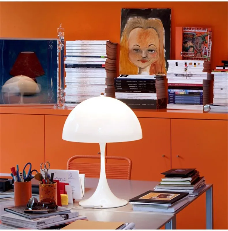Креативная Грибная настольная лампа, прикроватная лампа для спальни, современный минималистичный домашний декор, настольная лампа, офисное освещение для чтения