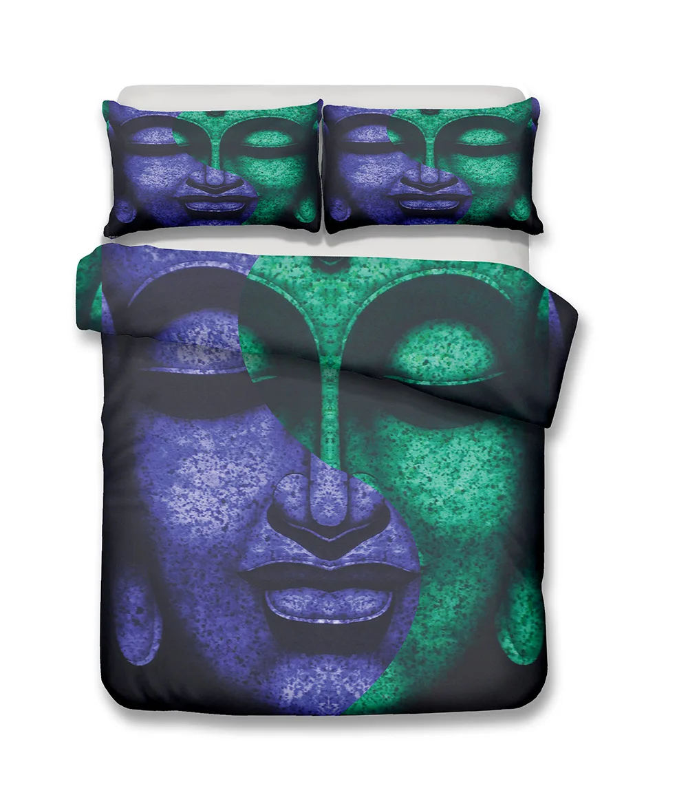 Buda conjunto de cama mandala colcha capa