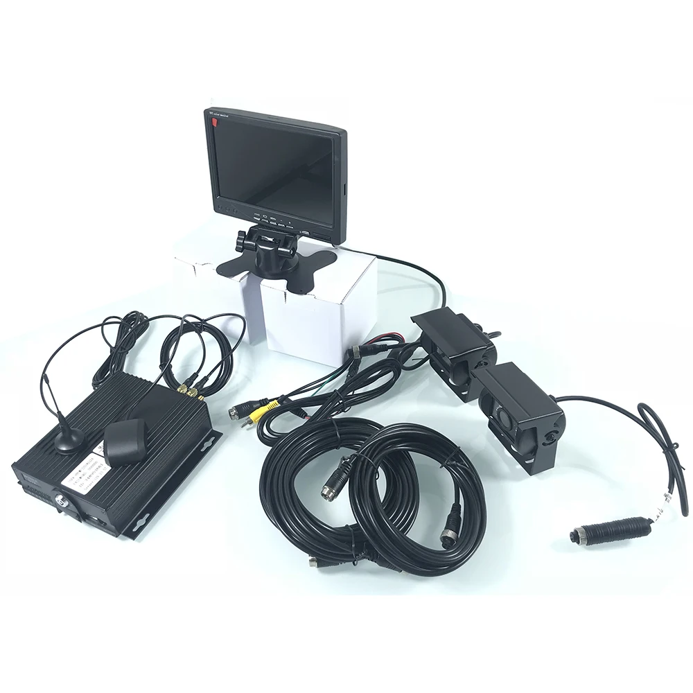 Поддержка функции циклической записи 720P 3g gps инженерный грузовик/экскаватор комплект наблюдения Водонепроницаемая камера видеонаблюдения для автомобиля
