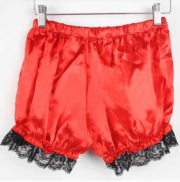 1 pc korean style woman satin shorts lace mid waist safe panty Casual Women solid Lace Shorts free size skorts