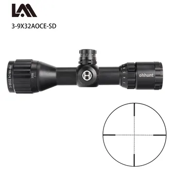 

Lambul Hunting Optics 3-9x32 AO Riflescope Adjustable Green Red Dot Hunting Light Tactical Scope Reticle Optical Sight Scope