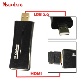 

Nsendato UTVF007 USB2.0 To HDMI Video Catpure Card Converter USB 2.0 HD 1 Way Video Card Adapter for Windows XP/Vista/7/8/10