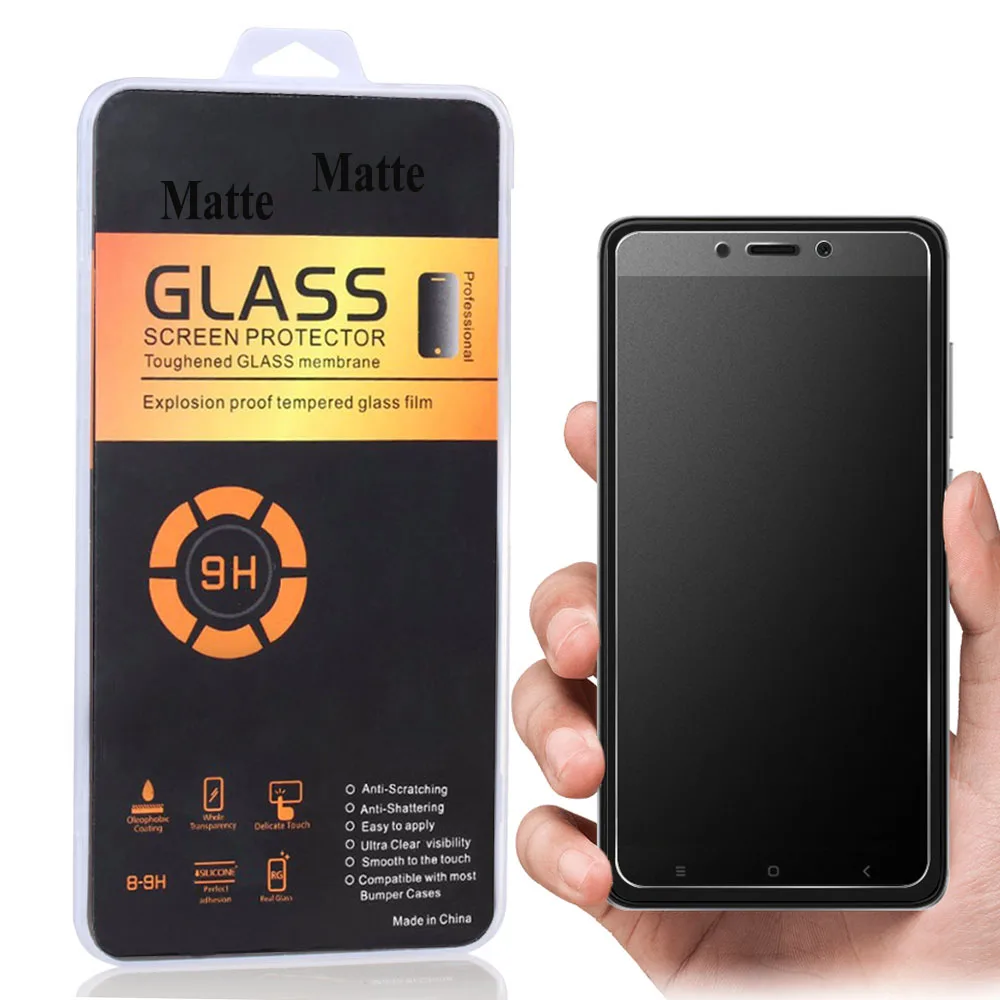 

For Xiaomi Redmi Note 4X No Fingerprint Frosted Tempered Glass Guard Anti-glare Matte Screen Protector Film for Redmi Note 4