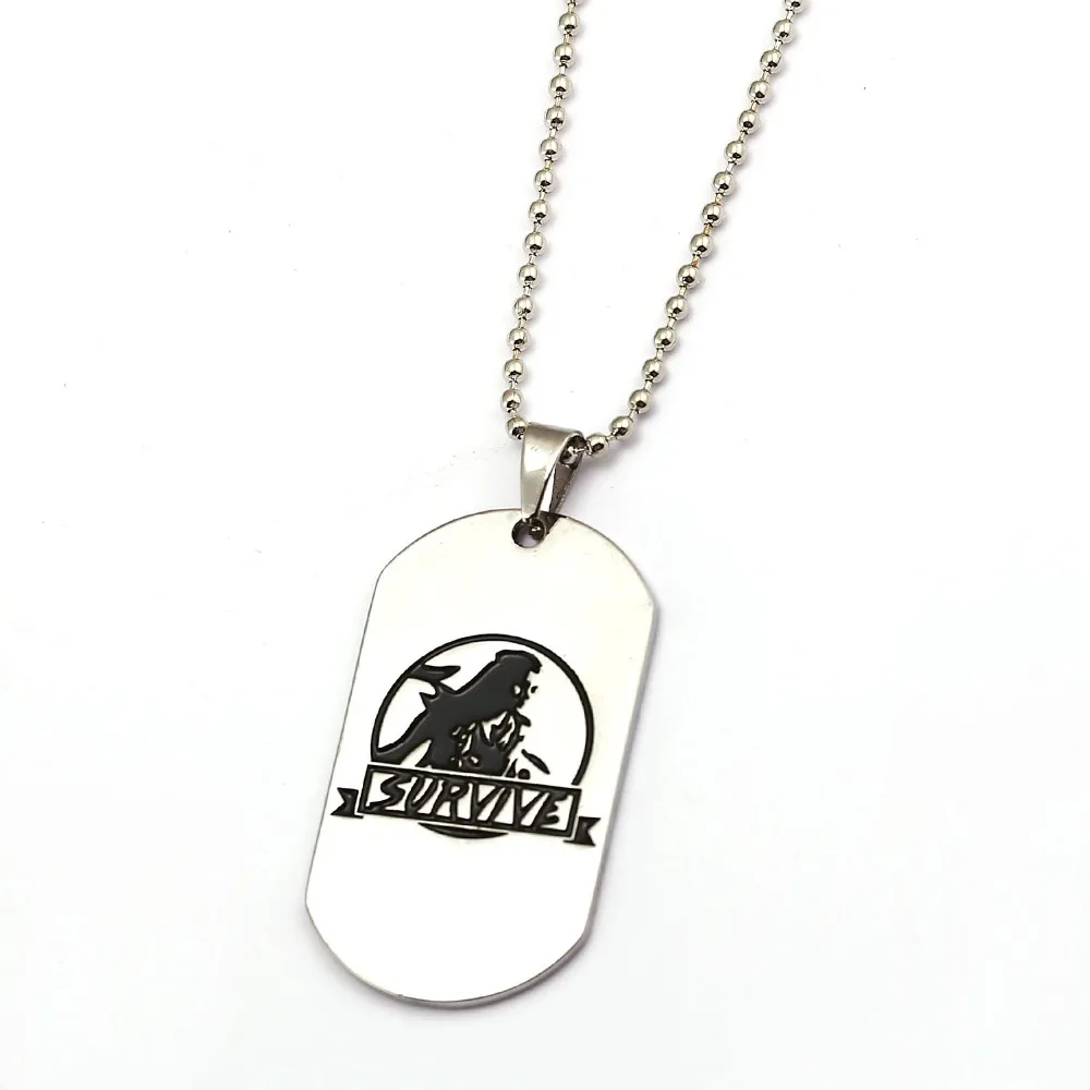 Hot PS4 Online Game Jewelry Horizon Zero Dawn Survive Pendants Chain Length Dog Tag Necklace Alloy Choker Men Boy Gift | Украшения и