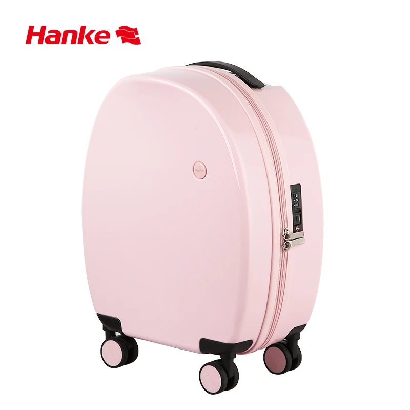 

Hanke Unique Design Spinner Luggage Suitcase Mute Wheel Trolley Case Travel Rolling Wheels Luggage Cute 17.5 Inch H9818