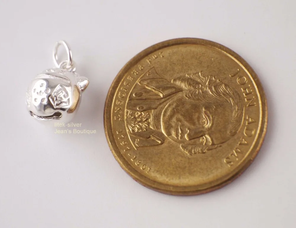 Подвеска Манеки неко из стерлингового серебра с котом удачи а2210|silver cat|sterling