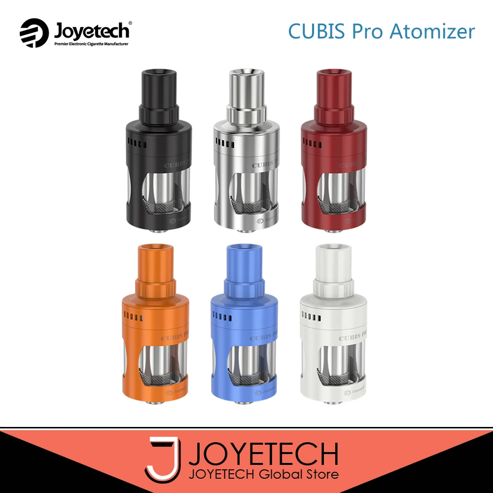 

Original Joyetech CUBIS Pro Atomizer 4ml Fit NotchCoil DL/BF Coil /BF RBA/QCS/LVC Clapton MTL Coil Head Vape Tank vs Melo 4