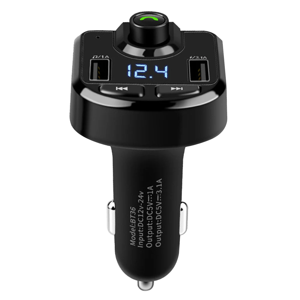 Bluetooth Handsfree font b Car b font USB Port Wireless FM Transmitter MP3 Player font b