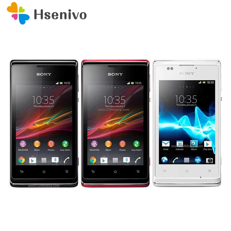 C1505 Оригинальный разблокированный Sony Xperia E мобильный телефон 3G WIFI GPS 3MP камера Android