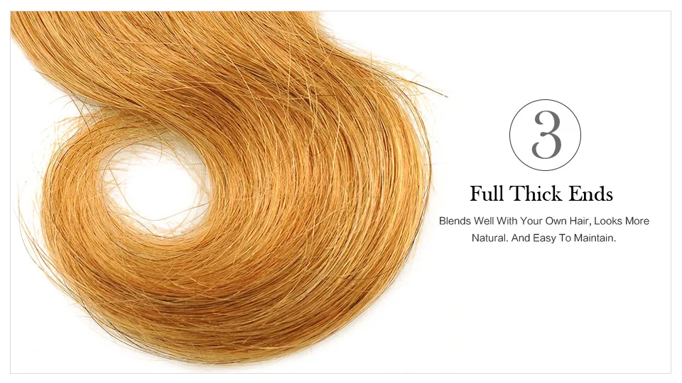 Fecho de Cabelo Humano Tecer Estrela Brilhante Não remy