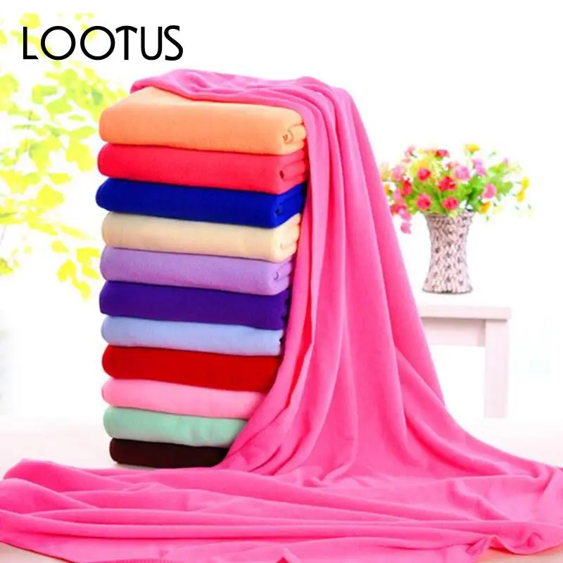 

70*140cm 8 Colour Bathroom Household Comfortable Towel Functional Soft Absorbent Beach Bath Towel Travel Quick Dry Towel