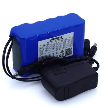 

Liitokala 12v 10Ah 18650 li-ion battery 10000 mah with BMS DC Circuit Protection Board 5.5 * 2.1mm + 12.6v Charger 1A