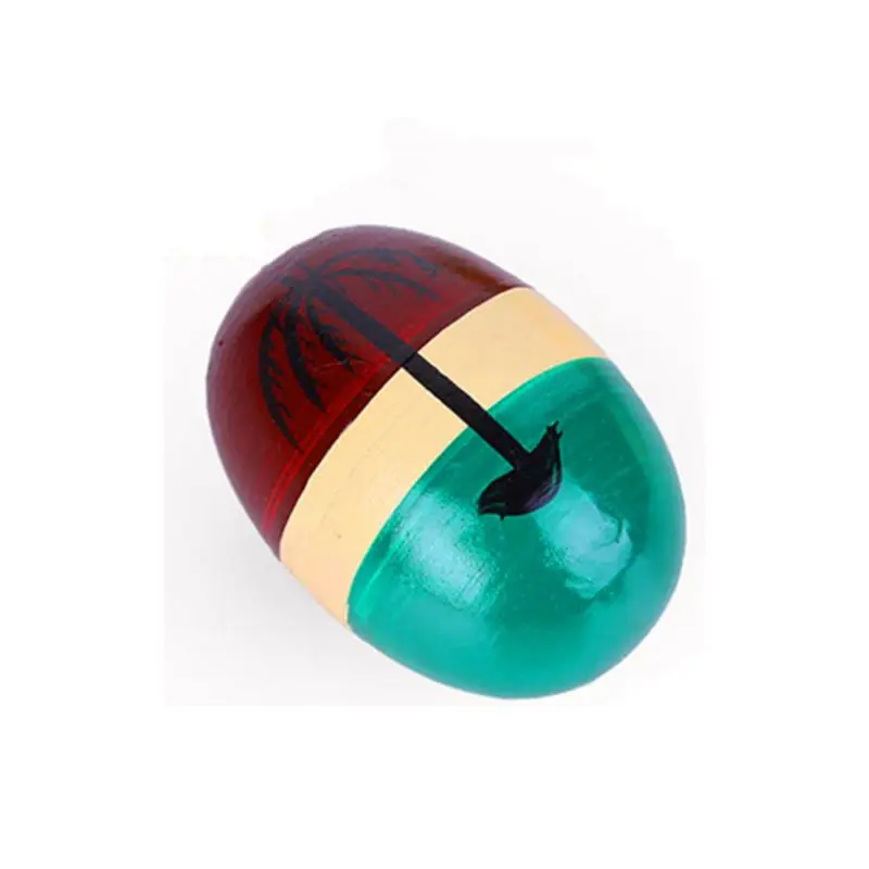 

2pcs Wood Sand Eggs Easter Percussion Musical Instruments Kids Early Educational Toys