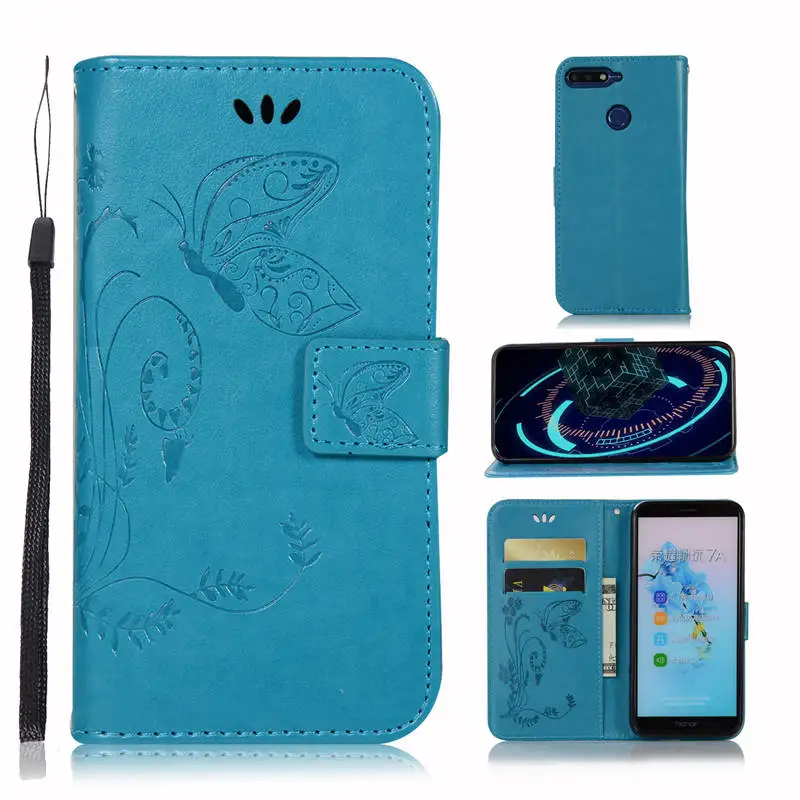 Чехлы книжки для HUAWEI Honor 7A 32 GB 16 PU Кожаные чехлы Pro Dual SIM чехол бумажник сумка полный