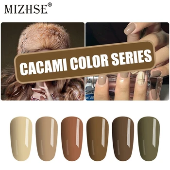 

MIZHSE 6Pcs/Lot DIY Nail Gel Polish French Style UV Gel Nail Polish LED Lamp Nail Gel Varnish Kits Semi Permanent UV Hybrid Gel