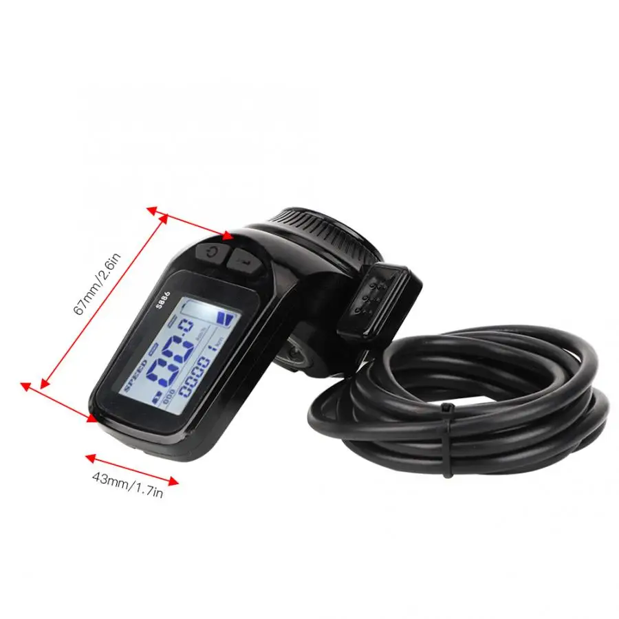 Best E-bike Motor E-bike Parts 36V 350W Waterproof LCD Display Panel Electric Bicycle Scooter Brushless Controller Kit Electric 5