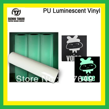 

25Meters Korea T shirts PU Luminescent Vinyl heat transfer vinyl One Roll Sales