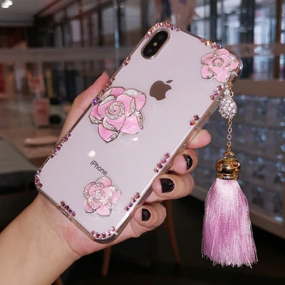 Чехол с кисточкой и подвеской для Xiaomi Redmi 9 9A 9T Pro Note9 Max Note9S Note8 милый мягкий чехол со