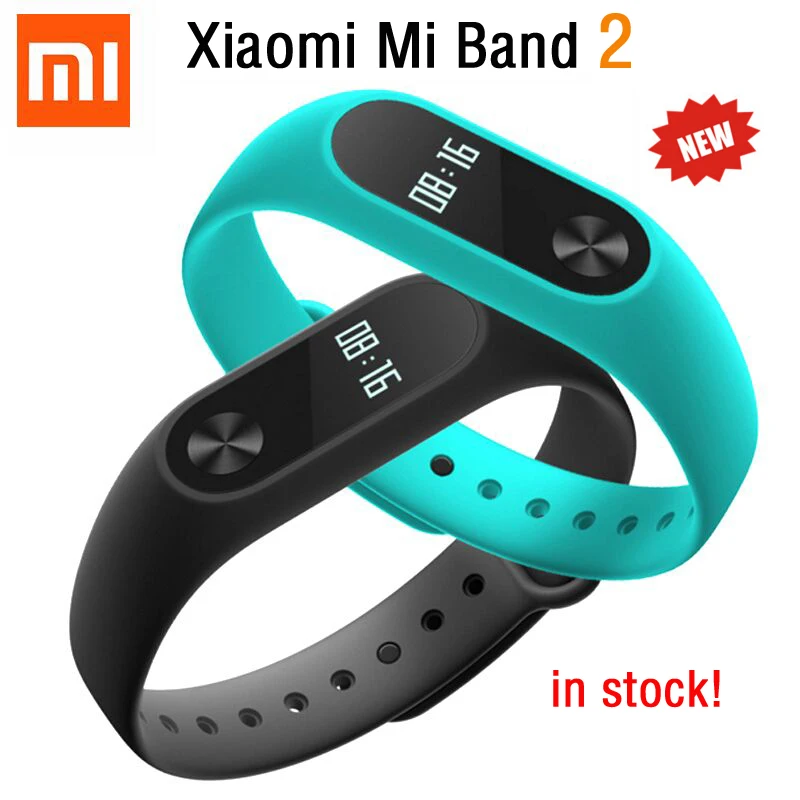 Original Xiaomi Mi Band 2 Miband Smart Wristband Bracelet OLED Touch Scren Heart Rate Fitness Tracker